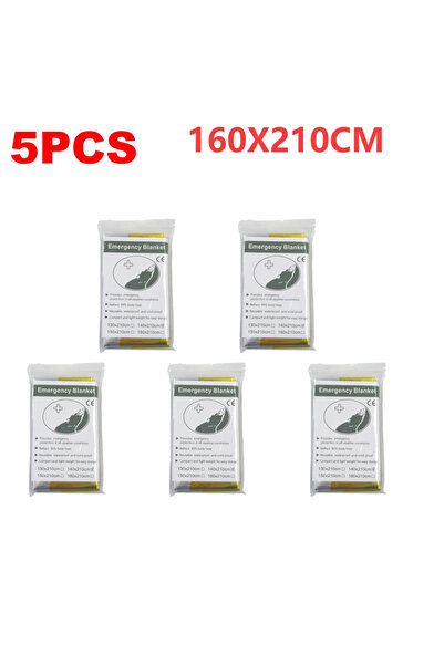 Choice بطانية إنقاذ خارجية من رقائق الألومنيوم تعمل بالطاقة الشمسية، مقاس 160...