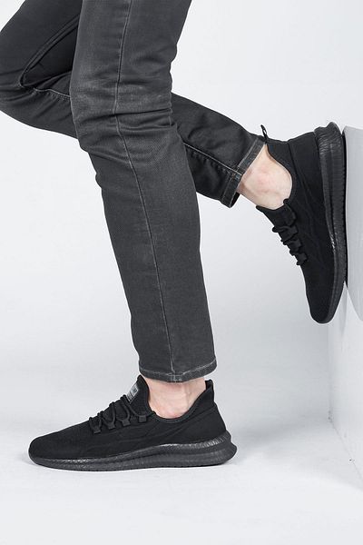 Jump 29752 Pantofi negri pentru bărbați Tenisi casual