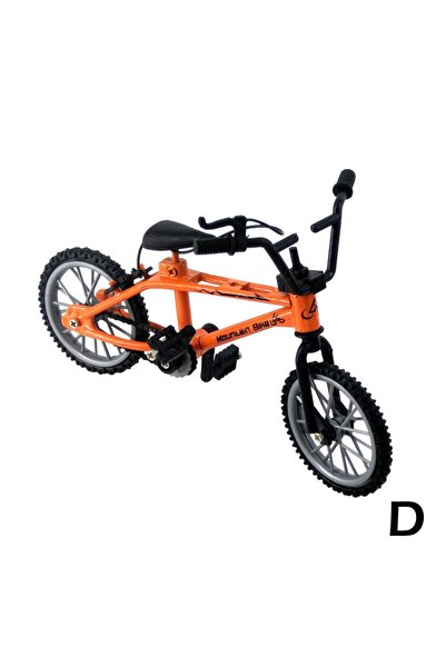 Choice مجموعة دراجة BMX صغيرة الحجم من سبائك معدنية عتيقة باللون البرتقالي مك...