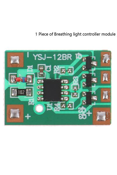Choice 3V 6V 12V Slow Breathing Light Module 3-way 300mAh Light with Slow Flashing Light Gradually on An...