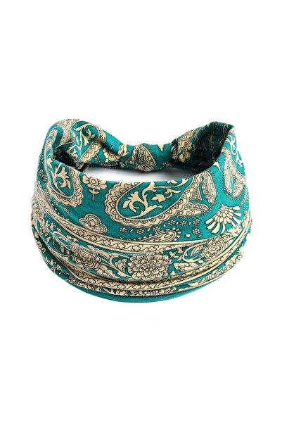 Choice Green Bohemian Trendy Yoga Motion Hairpie Sweat-Absorbing Sweat Absorp...