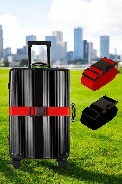 Evene Suitcase Belt Suitcase Belt Suitcase Lock Suitcase Lock Black Red Color