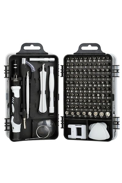 XMSJ black 115 in 1 Multifunctional Precision Magnetic Screwdriver Set Computer PC Mobile Phone Equipment