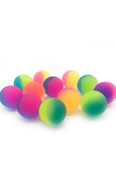 Choice مجموعة من 10 قطع من ألعاب الكرة المطاطية ثنائية اللون للأطفال، كرات مط...