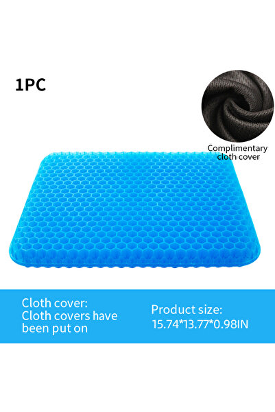 Choice وسادة مقعد جل السيارة الزرقاء ثلاثية الأبعاد من Honeycomb Cool Breatha...