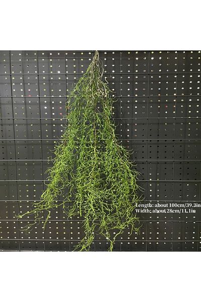 Choice Lvse Kongqicao 1pc Artificial Hanging Green Plants Fake Rattan Wall Hanging Plastic Vine For Home Ga