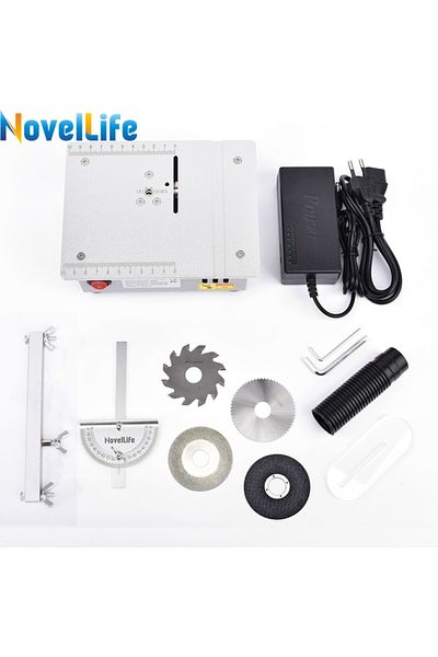 Choice EU Mini Table Saw Small Woodworking Electric Bench Saw Handmade DIY Hobby Model Crafts Cutting Tool