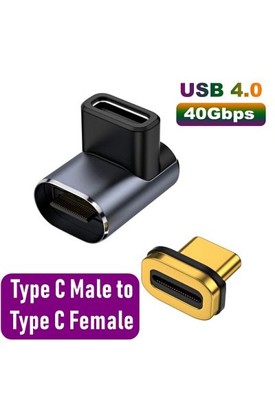 Choice AD093 100W Magnetic USB Type-C OTG Adapter 40Gbps Thunderbolt Fast Charging Converter USB 3.0 Fash D