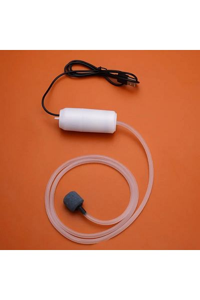 Choice G613B white 1W Silent Oxygenator Small Oxygen Pump Portable Mini USB Charging Fish Tank Oxygen Pump
