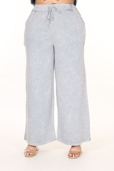 özle fashion Wide Leg Loose Large Size Women's Trousers