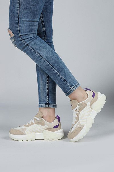 Jump 29092 White - Beige Women's Sneaker Casual Sneakers
