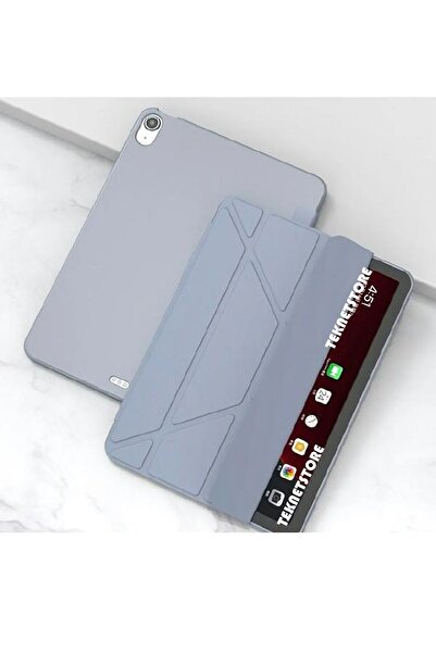 TEKNETSTORE Ipad (A16) 11. Nesil 2025 11 ınç Kılıf Kalem Bölmeli Trifolding Standlı Uyku Modlu Silikon Kapak