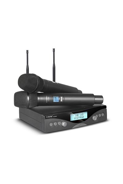 Choice G320AM-EUplug Wireless Microphone G-MARK G320AM Professional UHF 2 Channels Karaoke Mic Handheld Aut