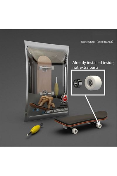 Choice 5-B Finger SkateBoard Wooden Fingerboard Toy Professional Stents Finger Skate Set Novelty Children C