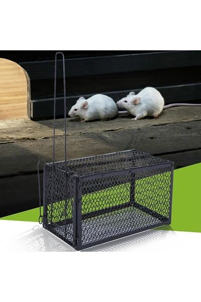 Choice Smart Self-locking Mousetrap Safe Firm Iron Net Household Mouse Catcher Metal Reusable Humane Ind...