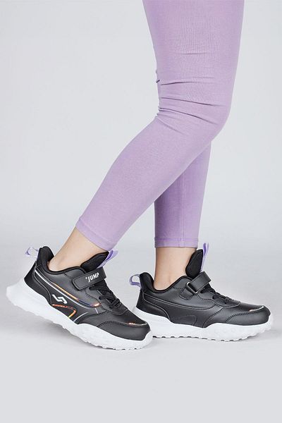 Jump 29601 Velcro Black - Tenis pentru fetiță liliac Tenisi casual