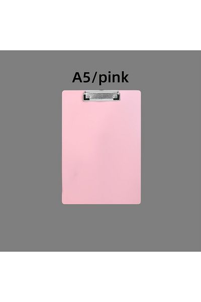 Choice Pink Simple A5 Bill Clipboard Memo Pad Clip Board Loose-leaf Notebook File Writing Pad Clamps Paper