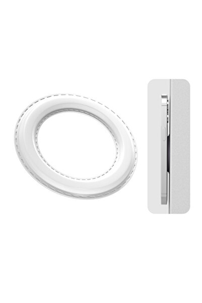 Choice حامل حلقي مغناطيسي أبيض لهاتف iPhone 14 13 12، حامل هاتف محمول على الح...