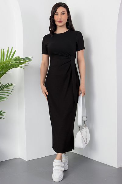 PULLIMM Side Tie Slit Dress Dks1136-1