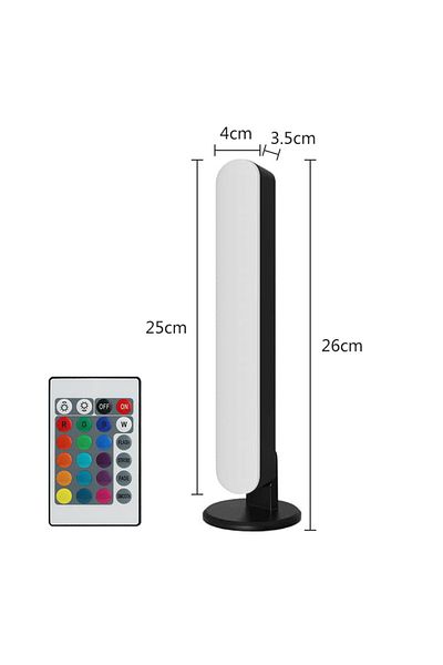 Choice 1 Led Night Light Bars Rgb With Remote Control For Gaming Tv Bedroom Decoration Desktop Lamp
