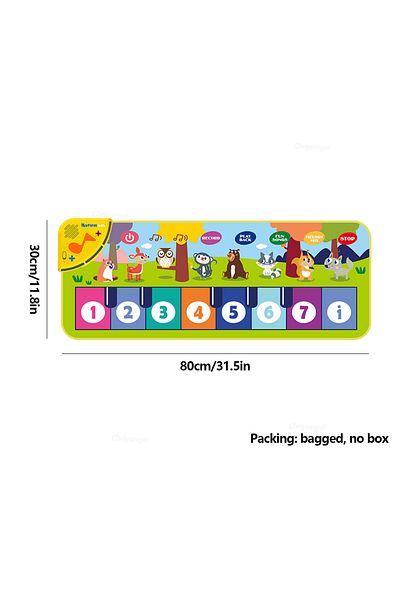 Choice 80x30cm Piano Mat for Kids Kids Toddlers Floor Keyboard Dance Mat Baby Fitness Play Musical Carpet M