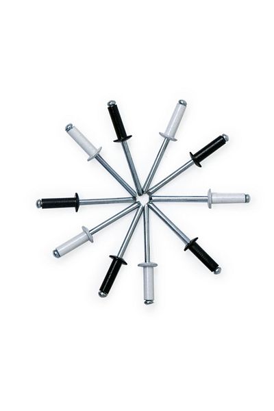 Choice 50Pcs White Black Aluminum Blind Rivets 50PCS 4.8 X 16mm Pop Rivets For Metal White Blind Rivets