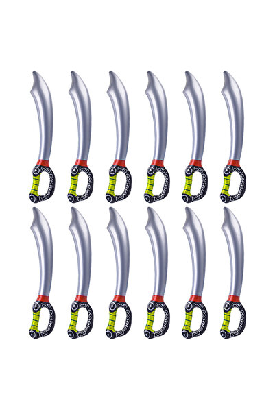 Choice silver 12 Pcs Inflatable Pirate Weapons Set for Kids Party Inflatable ...