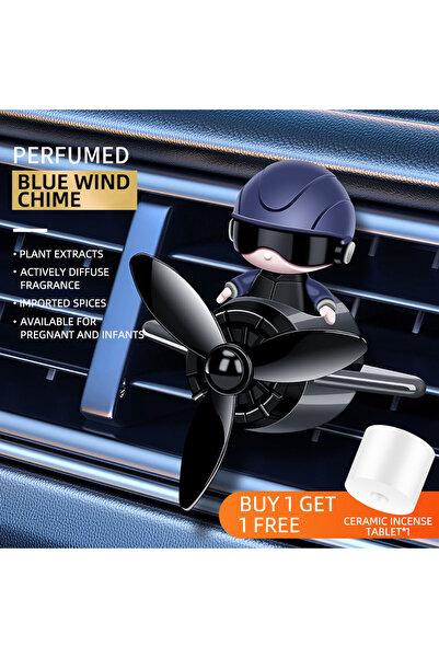 Choice3 Gray Car Air Freshener Perfume Diffuser Pilot Solar Automatic Rotatio...