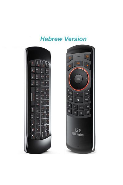 Choice Hebrew Keyboard Rii I25 2.4g Mini Wirless Air Mouse Keyboard With Ir Remote Control Pc Teclado For T