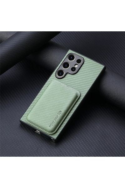szHAIyu Galaxy S23 Ultra Green Magnetic with Card Holder Phone Case for Samsung Galaxy S25 S23 S21 FE S24 S2