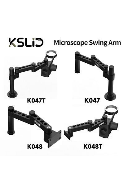 Choice K047T KSLID Adjustable 360° Rotating Microscope Stand Folding Swing Arm for Mobile Phone Repair Micr