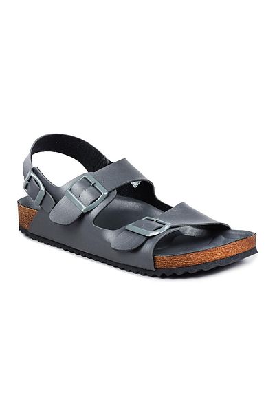 Jump 50015 Double Buckle Gray Daily Men's Sandals