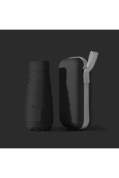 Choice black Mini Sun Umbrella, Protective and UV Resistant, Rain Or Shine