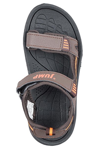 Jump 30068 Brown - Orange Unisex Children's Velcro Daily Sandals