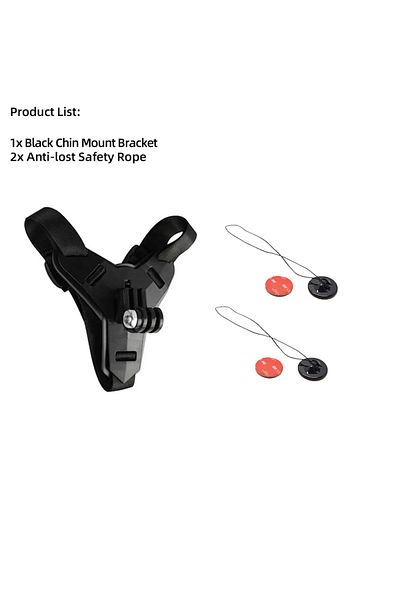 EXSKOF Blue color For GoPro Motorcycle Helmet Bracket Chin Mount For GoPro Hero 13 12 11 10 Insta360 X4 X3