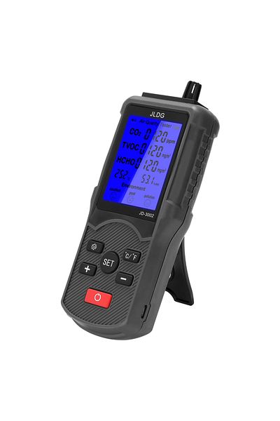 meterk 8in1 Air Quality Tester CO2 Meter Gas Analyzer CO2 Sensor TVOC Meter Carbon Dioxide Sensor Temper...