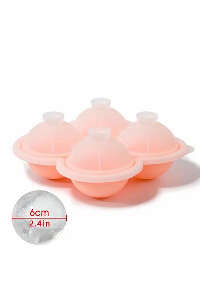 Choice Pink 1pc Large Silicone Ice Cube Trays - Easy-Release, No Leakage, Perfect for Whiskey, Cocktails, J
