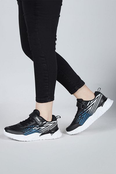 Jump 30030 Negru - Albastru Tenis pentru băiat Tenisi casual