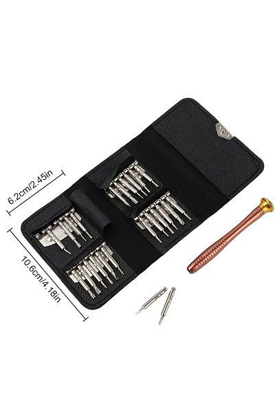 Choice black 1 Set, Precision Screwdriver Set, 25 In 1 Repair Tool Kit, Small Screwdriver Set, Star/Y-type/