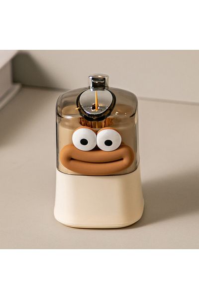 Choice Brown Creative Toothpick Storage Box Automatic Pop-up Toothpick Box Home Living Room Dining Room Pus