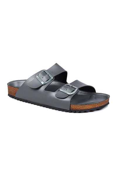 Jump 50014 Double Buckle Gray Daily Men's Slippers