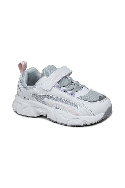 Jump 29604 Velcro Lilac - White Girl's Sneaker Casual Sneakers