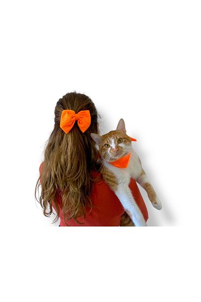 Tüylü Tezgah Cat and Small Breed Dog, Töpke and Scarf Set Stylish Scarf Set