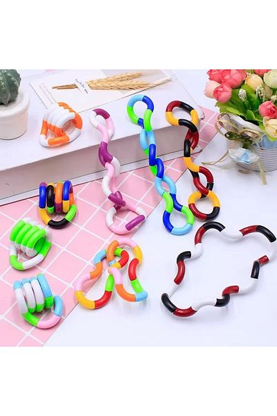Choice 5Pcs Random color 1/3/5Pcs Fun and Educational Twist Music Puzzle Toys for Kids-Vent Deformation Rop