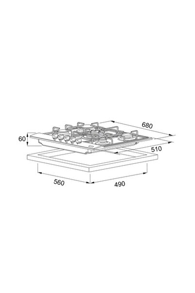 Franke 106.0489.672- Fhnl 705 4g Xs E Inox Ocak