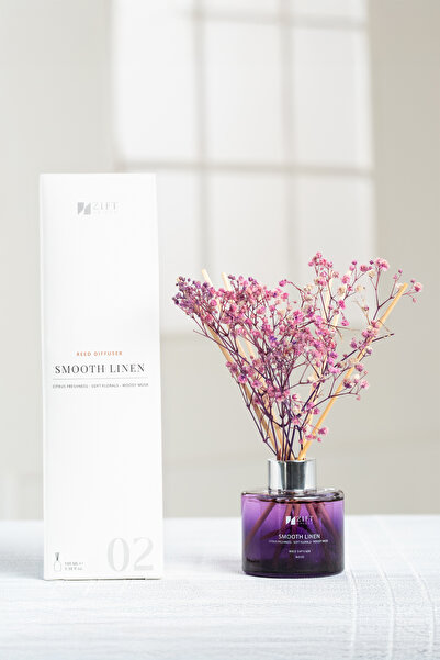 Zift Unique Smooth Linen - Bambu Çubuklu Oda Kokusu Dekoratif Çiçekli Banyo &...