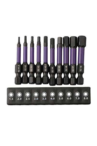 Choice 10Pcs Hex Head Wrench Drill Bit With Screwdrivers Bit Holder Set 1/4" ...