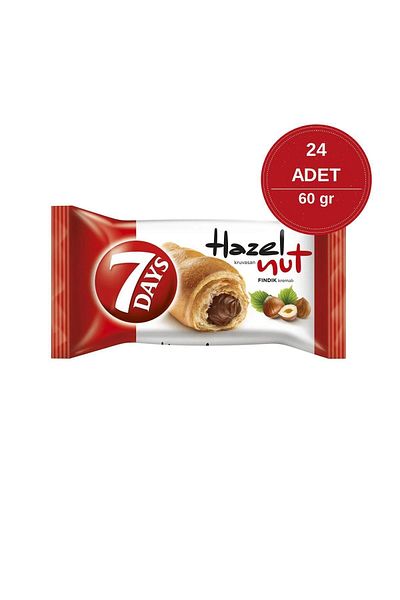 7DAYS 7 Days Hazelnut Croissant 60g (Pack of 24) – Delicious Snack