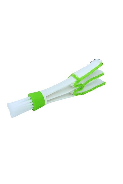 Choice green 1 pcs Car Air Conditioner Vent Brush Microfibre Car Grille Cleaner Brush Auto Accessories Dust