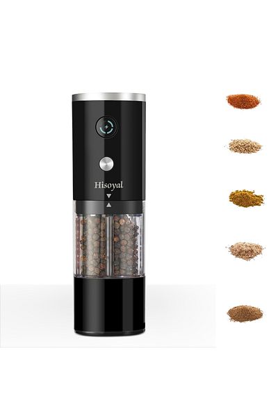 Choice SF315-black-USB Electric salt and pepper grinder USB charging automatic salt and pepper grinder, sui
